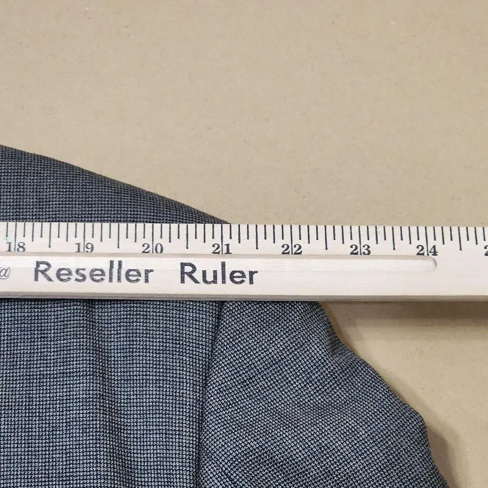Jones New York Sport Coat Mens 46 Brown Wool Check Tweed Two Button Blazer